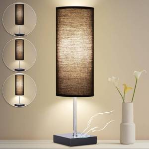 lot 64029 image: AVV Cordless Table Lamp, 5000mAh Battery Operated Lamp for Night Stand, 3 Modes Battery Powered Wireless Table Lamp, Touch Control Rechargeable Lamp for Bedroom, Living Room, 18 Inch Black