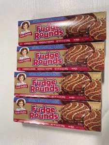 lot 3422 image: 4 Boxes Little Debbie Fudge Rounds - 9.5oz8pk