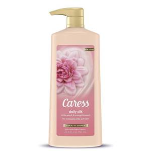 lot 3431 image: Caress Hydrating Body Wash with Pump For Noticeably Silky Soft Skin Daily Silk Extract and Floral Oil Essence 25.4 oz
