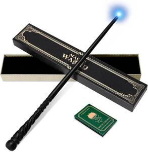 lot 3643 image: Light Up Magic Wizard Wand with White Lighting Rechargeable Illuminating Witch Sorcerer Wand for Kids Cosplay Collection, Flare