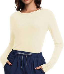 lot 3712 image: Underscrub Long Sleeve Women Crew Neck Undershirts Slim Fit Tees SIZE XXL