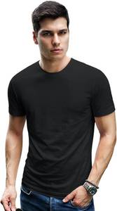 lot 3721 image: Mens Short Sleeve Crew Neck T-Shirt, with Modern Cut SIZE M