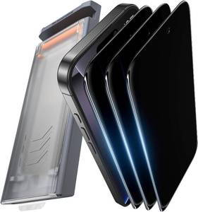 lot 3730 image: 3 Pack for iPhone 12iPhone 12 Pro Tempered Glass Privacy Screen Protector, Dust Free CABIN, Auto Positioning, Bubble Free, Privacy Protection, Easy Installation,9H Hardness