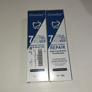 lot 3742 image: 2 Packs Hydroxyapatite Toothpaste, Deep Cleaning Care Oral Health for Enamel Protection and Tooth Strengthening Fresh Breath.