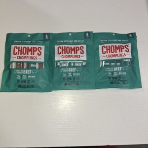lot 3766 image: 3 Bags CHOMPLINGS Italian-Style Beef Sticks - 6ct0.5oz