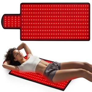 LITDUCK Body Red Light Therapy Mat, Eligible Red Light Therapy Blanket, 2in1 LEDs(660nm& 850nm), Premium Leather, Adjustable Timer & Intensity 36.3*15.8 (325leds) - Retail: $94