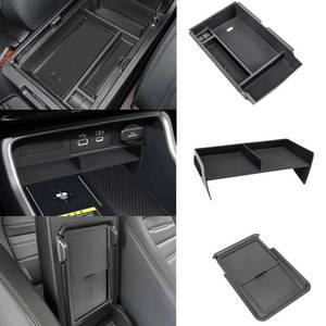 lot 7301 image: Neepiar 3PCS Center Console Organizer Compatible with 2026 2025 2024 2023 Honda CRV Armrest Storage Box Armrest Hidden Storage Box Secret Compartment Insert Tray Interior Accessories - Retail $22