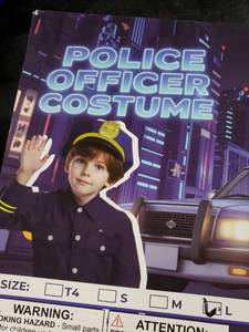 lot 7330 image: Kids Police Officer Costume Set with Accessories Large