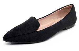 lot 7336 image: VenusCelia Womens Funkier Flat Shoe (11 M US,Black-Suede) - Retail $35