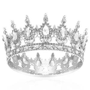 lot 7344 image: COCIDE Silver Crown for Women Crystal Wedding Tiaras for Womens Rhinestones Adult Queen Crowns for Cake Topper Decorations Hair Accessories for Birthday Party Bridal Prom Costume Cosplay - Retail $10