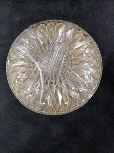lot 7345 image: Cut Crystal Glass Serving Bowls Set - Retail $15