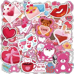 lot 7355 image: OHOME Valentines Stickers - 100 PCS Heart Stickers for Kids Classroom School - Valentines Day Crafts Gifts Treats Decor Cards Scrapbooking Decorations Supplies - Valentines Party Favors - Retail $6
