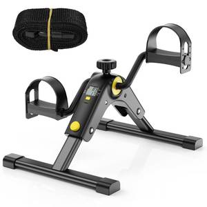 lot 7390 image: MOMODA Under Desk Bike Pedal Exerciser with LCD Display Portable Mini Exercise Bike for Arm and Leg - Retail $31