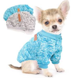 lot 7396 image: 2 Pieces Dog Sweaters for Small Dogs Fall Winter Dog Clothes Male Fleece Puppy Clothes Warm Thick Outfit Pet Small Puppy Sweater for Boy Girl Doggies Teacup Yorkie Chihuahua,XXS - Retail $10