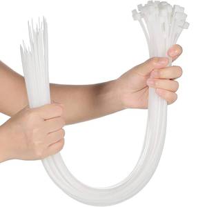 lot 7412 image: Shappy 50 Pcs Zip Ties Heavy Duty Strong Large Cable Wire Ties Zip Industrial Sturdy Wire, Awnings Tying Branches Bundling of Crops Fixed Water Pipes(36 Inch,White) - Retail $17