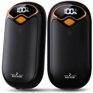 lot 7415 image: Hand Warmers Rechargeable - Electric Hand Warmer Rechargeable 2 Pack, LED Digital Display, 4 Heat Levels Reusable, USB, Magnetic Portable Handwarmers for GolfCampingHunting, Gift for Women, Men - Retail $20