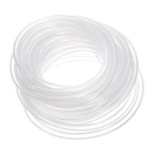 lot 7419 image: uxcell Silicone Tubing, 3mm ID x 6mm OD - 16.4Ft Long Flexible Pure Silicone Hoses, High Temp Clear Hose Tube for Home Brewing, Aquaponics, Air Hose, Irrigation - Retail $14