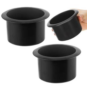 lot 7428 image: Cup Holder Insert 2pcs Black Sofa Cup Holder, 3.3 inch Plastic Drop in Beverage Drink Can Holder for Boat, Yacht, Couch, Cinema Sofa, Cars RV Camper - Retail $17