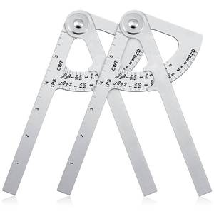 lot 7473 image: Moxweyeni 2 Pack Pipe Caliper Measuring Tool 7 Inch Stainless Steel Pocket Pipe Size Measuring Tool Diameter Gauge for Iron and Copper Tubing Size - Retail $28