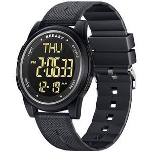 lot 7521 image: Beeasy Unisex Digital Watch Waterproof with Stopwatch Alarm Countdown Dual Time, Ultra-Thin Super Wide-Angle Display Digital Wrist Watches for Men Women - Retail $18