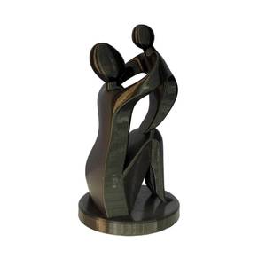 lot 7555 image: Znet3D Mother & Child Sculpture - Beautiful & Elegant Design (Black)