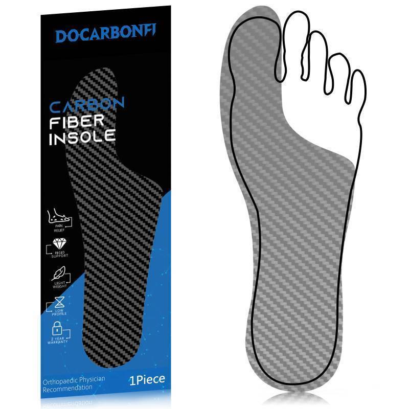 lot 34901 image: Morton�s Extension Orthotic, Recovery Carbon Fiber Insole, 1Piece, Very Rigid Foot Support Insert for Mortons Toe, Turf Toe, Arthritis, Hallux Rigidus, Broken Big Toe and Forefoot Pain 295mm - Retail $22