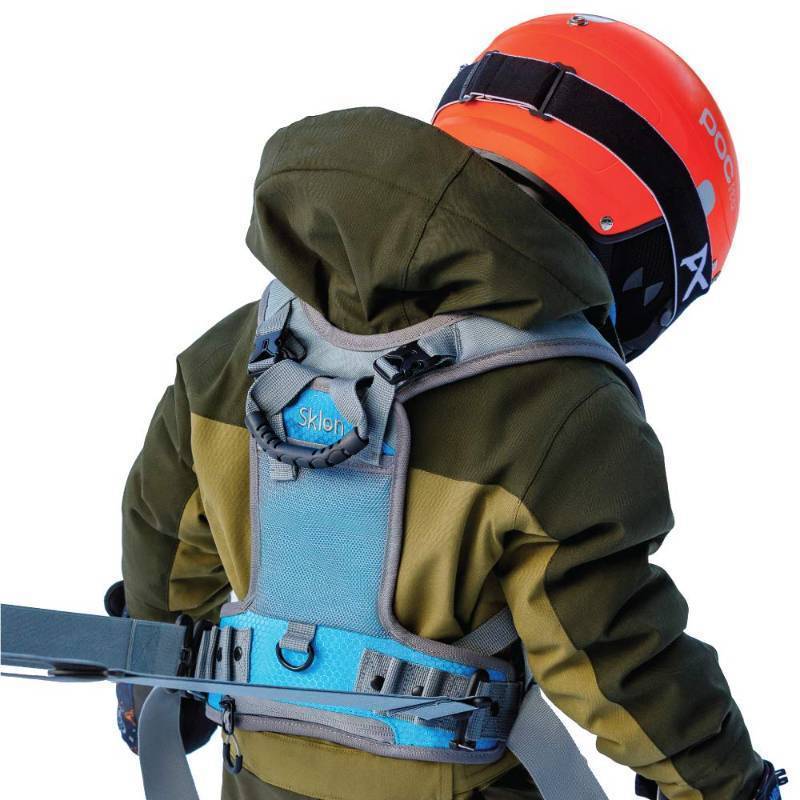 lot 15737 image: Ski and Snowboard Harness Trainer for Kids - Teach Your Child the Fundamentals of Skiing and Snowboarding - Premium Training Leash Equipment Prepares Them to Handle the Slopes (Blue Frost) - Retail $38