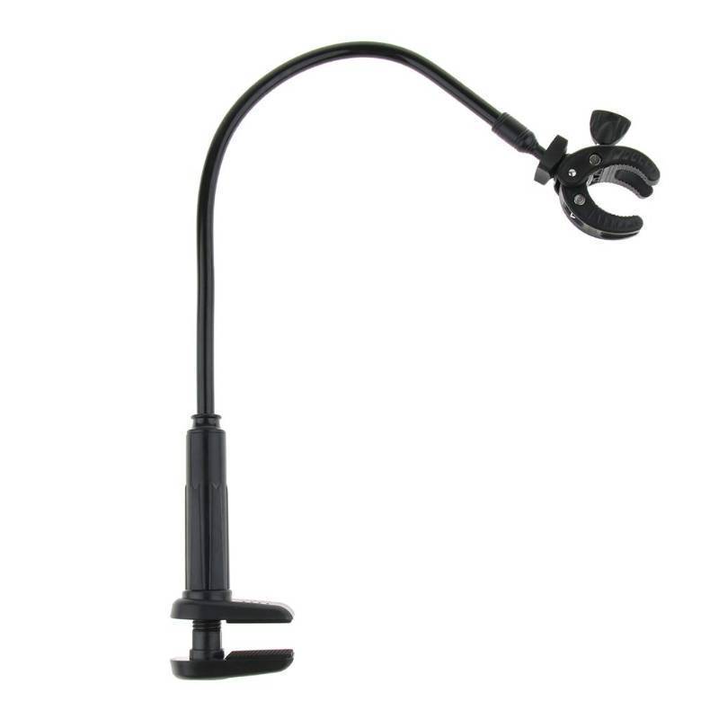 lot 25872 image: Dog Hair Dryer Stand, Pet Grooming Table Hair Dryer Holder Hose Tube Holder Hands- Groomers Adjustable Third Arm with Clamp, 360 Degrees Rotatable Hair Dryer Stand for Dog Cat Grooming - Retail $21