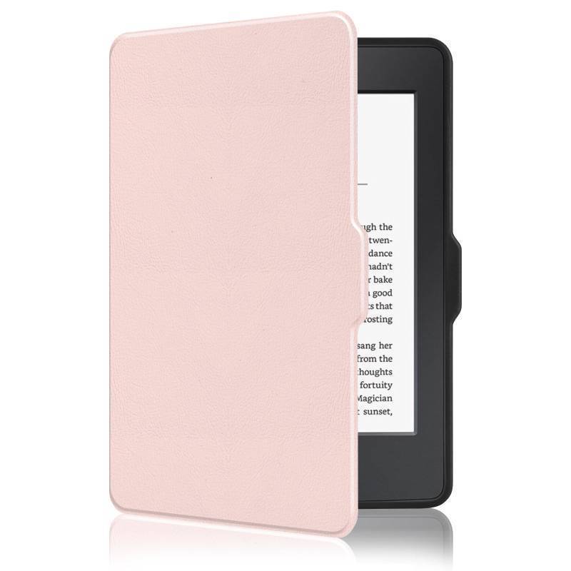 lot 35473 image: Case for 6 Kindle Paperwhite 5th6th7th Generation 2012-2017 Released(Model No. EY21 & DP75SDI), Premium Lightweight PU Leather Cover with Auto WakeSleep, Pink - Retail $16