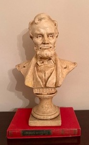 lot 130 image: Abe Lincoln Bust and Devotional Book (CR 1957)