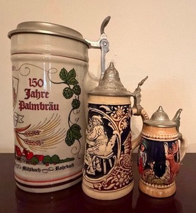 lot 139 image: Steins, 3 Sizes