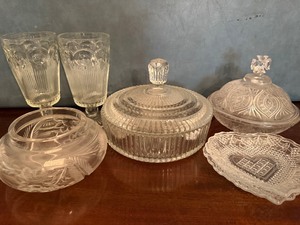 lot 147 image: Cut Glass Stemware, Lidded Dishes and More