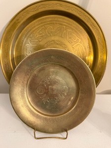 lot 158 image: Brass Plates (2)