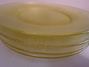 lot 168 image: Vintage Uranium 9 Glass Plates