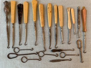 lot 169 image: Antique Button Hooks