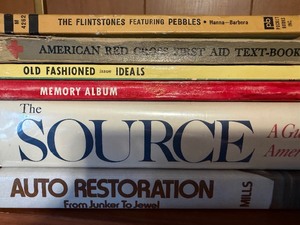 lot 180 image: Books - Flinstones (1963), First Aid (1940), Genealogy, Auto Restoration and More