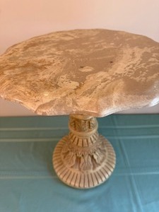 lot 212 image: Marble Accent Table or Plant Stand