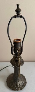 lot 230 image: Tiffany Style Metal Lamp Base