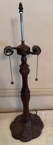 lot 231 image: Tiffany Style Metal Lamp Base