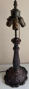 lot 233 image: Tiffany Style Metal Lamp Base