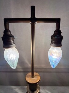 lot 236 image: Tiffany Style Metal Lamp Base