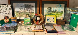 lot 248 image: Golf Wall Art, Books, Picture Frames, Books and Decor