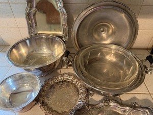 lot 272 image: Silverplate Pieces - Please See Pictures for Variety