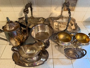 lot 274 image: Silverplate Pieces - Please See Pictures for Variety