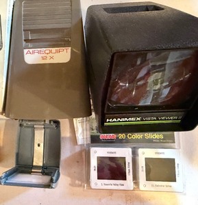 lot 334 image: Vintage Slide Viewers and Bonus Slides