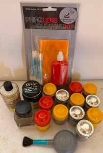 lot 335 image: Metal Film Holders, Cleaning Items and Ink