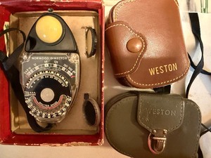 lot 343 image: Norwood and Weston Exposure Meters, From the Days Before Phones Did it for Us
