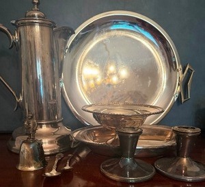 lot 359 image: Silverplate Pieces - Please See Pictures for Variety