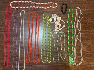 lot 360 image: Jewelry - Costume, BeadedShell Necklaces and Magnetic Bracelet