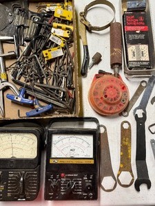 lot 632 image: Misc Tools From Around the Garage, Multimeters and More